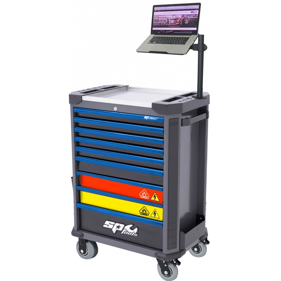 SP Tools Tech Series VDE 199-delige gevulde gereedschapswagen – Blauw
