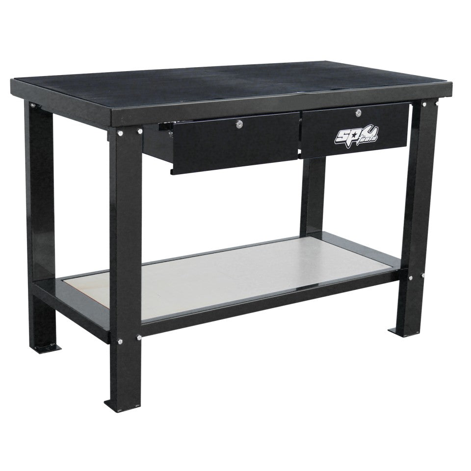 SP Tools werkbank SP40410BK met 2 laden – Zwart